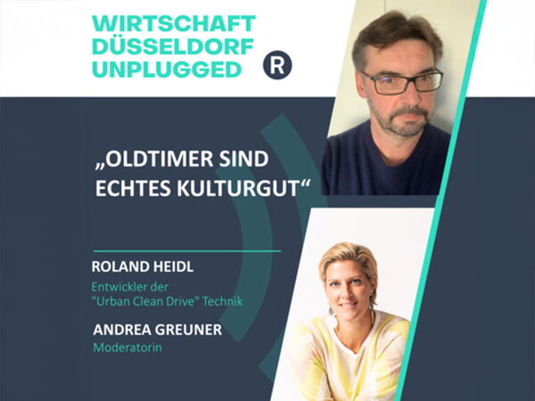 Beitragsbild einer News zum Podcast, zwei Personen auf dem Bild